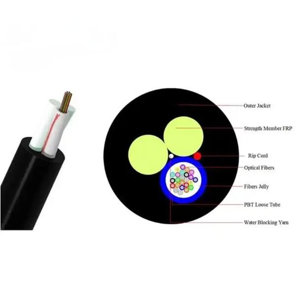 Aerial Mini Adss Cable G652d Sm Fiber 6core 8core 12core 24core Asu ...