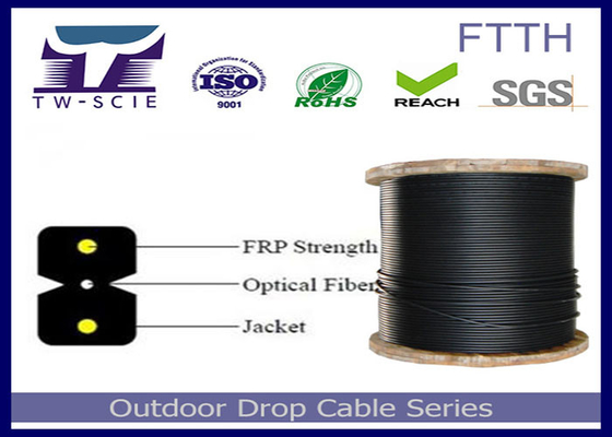 LSZH Sheath Indoor Fiber Optic Cable Kevlar Yarn Material Strength Member-FTTH Cable