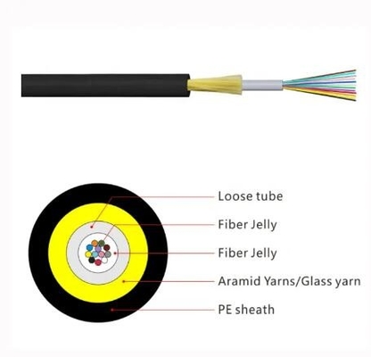 ADSS Cable With PE/AT Jacket 24 48 96 144 Outdoor Single Sheath Optical Fiber Cable ADSS