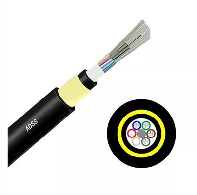 Outdoor 12 24 32 48 72 96 144 Core Communication Cable Adss G652d Fiber Optic Cable
