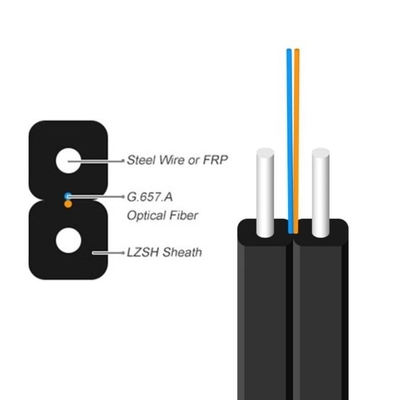 GJYXFCH Outdoor 2core FRP Drop Fiber Optic Cable FTTH Fiber Cable