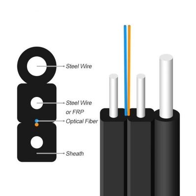 GJYXFCH Outdoor 2core FRP Drop Fiber Optic Cable FTTH Fiber Cable