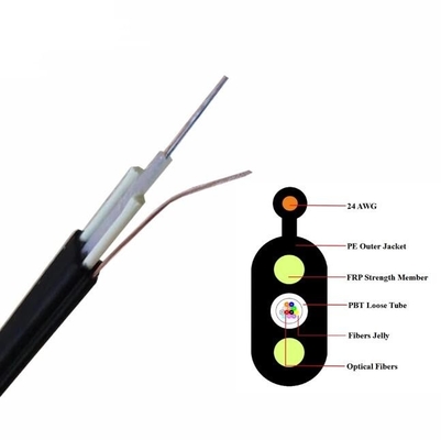 Flat Toneable Unit Tube Mini Locatable Electric Hybrid Flat Optical Fiber Cable