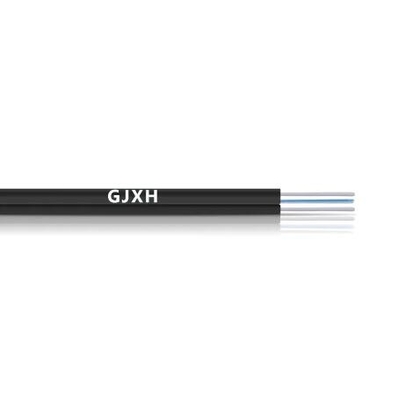 2 Cores Single-Mode With 2 Parallel FRP FTTH GJXH Drop Fiber Optical Cable
