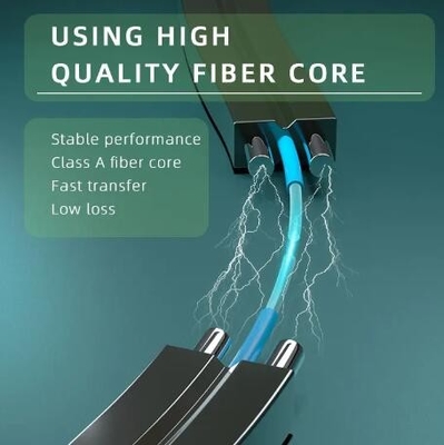 2 Cores Single-Mode With 2 Parallel FRP FTTH GJXH Drop Fiber Optical Cable