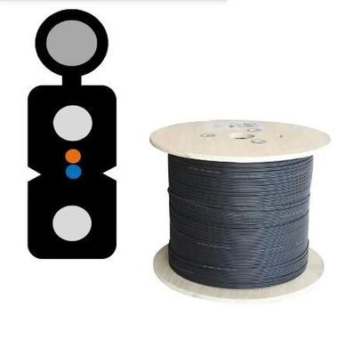 FTTH Indoor Outdoor GJYXCH Optical Fibre Optic Drop Cable FRP/Steel G657A 1 2 4 Core Single Mode LSZH Jacket Fiber Optic