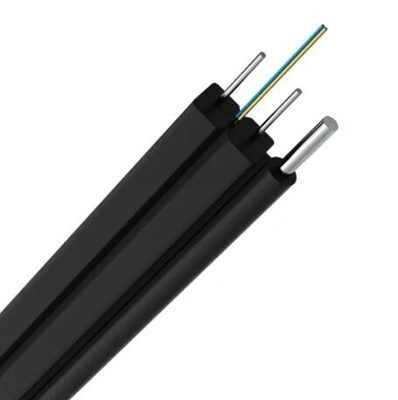 FIBER OPTIC 4 CORE 2km FTTH DROP CABLE SINGLE MODE FIBER OPTIC CABLE