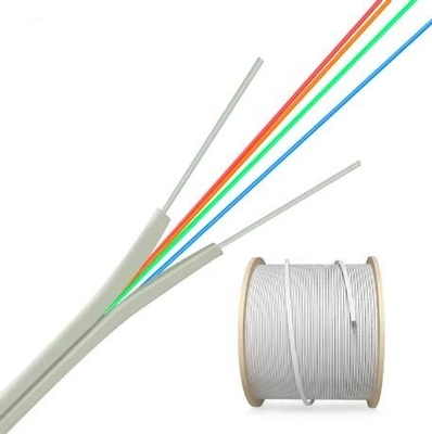 Flexible 2 6 Core G657 A1 G 657a1 Self Supporting FTTH Fiber Optic Drop Cable