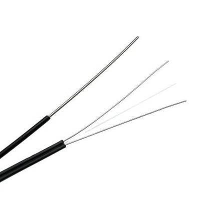 Outdoor 1 Core 2 Core 4 Core Steel Wire Drop Fiber Optic Cable For FTTH