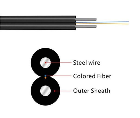 FTTH Drop Cable 1 CORE G657A2 G657A1 Fiber Optic Cable