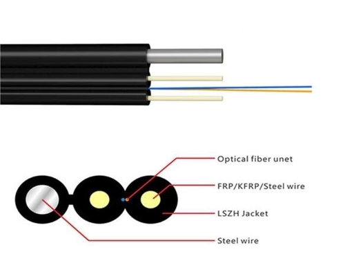 FTTH Drop Cable 1 CORE G657A2 G657A1 Fiber Optic Cable
