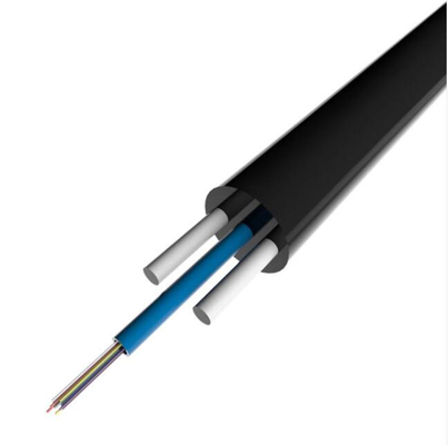 4 Core Flat Self Supporting FTTH Outdoor Drop Fiber Optic Cable Gyfxtby