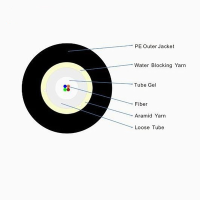 2-12 Cores Uni-Loose Tube Parllel Wires Optical Cable Cst Fiber Optic