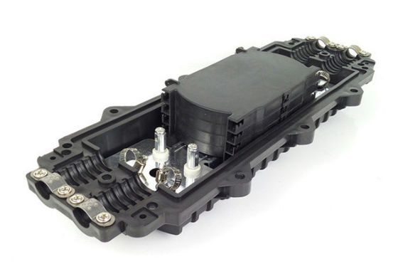 Light Weight Fiber Optic Joint Enclosure 16mm Ports Diameter black color horizontal type factory price