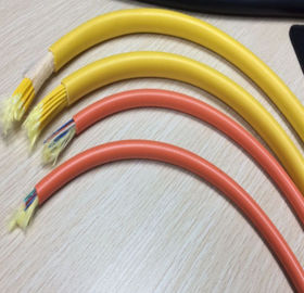 China OEM Custom 6 Core Fiber Optic Cable , Breakout Fiber Optic Cable High Durability