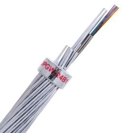 Stranded Optical Fiber Ground Wire , 24 Core Fiber Optic Cable Proof Stress ≥0.69GPa