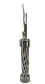 Straned OPGW Waterproof Fiber Optic Cable , Composite Overhead Ground Wire 205kN RTS