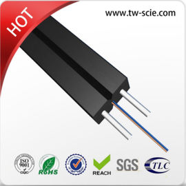 Fiber optic indoor cable Black Jacket  FTTH drop cable with G657A1 fiber for indoor