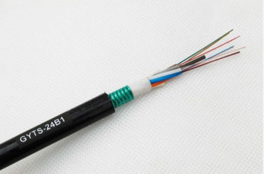 72 Core G652D Loose Tube Fiber Optic Cable GYTS PE Outer Sheath Material