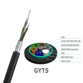 24 Core Aerial Outdoor Fiber Optic Cable Multi Loose Tube Corrugated Steel Armored