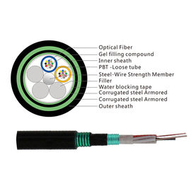 GYTS53 Outdoor Double Armoured Fiber Optical Cable Communication  Directly Buried Anti Ant
