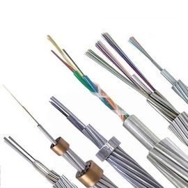 48 Fiber OPGW Outdoor Fiber Optic Cable Aerial Ground Wire Stainless Steel Optical Unit