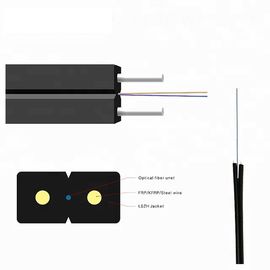 1/2/4 Core with LSZH Sheath GJXH/GJXFH FTTH FRP Single Mode Drop Cable for indoor