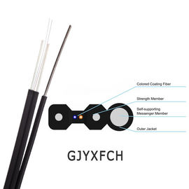 GJYXCH/GJYXFCH Outdoor Self Supporting FTTH Drop Cable 1/2/4 Core Single Mode Figure 8 Fiber Optic Cable