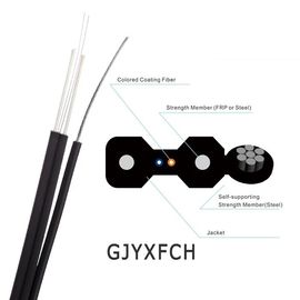 Lightweight Waterproof LSZH/PVC Jacket FTTH Network Indoor Drop Cable
