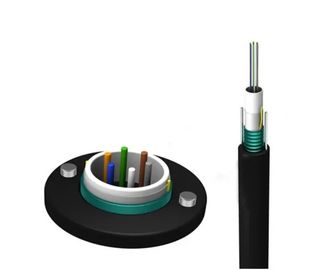 corning armored fiber optic cable  Black Outer Sheath GYXTW factory type power telecommuniction
