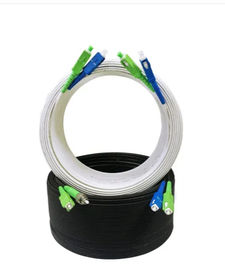 LSZH Sheath Indoor Fiber Optic Cable Kevlar Yarn Material Strength Member-FTTH Cable