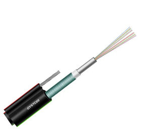 Central Loose Tube Figure 8 Self Black Color Self Supporting Aerial Cable , 12 Core F for Outdoor