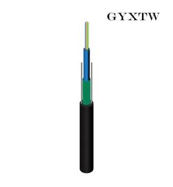 corning armored fiber optic cable  Black Outer Sheath GYXTW factory type power telecommuniction