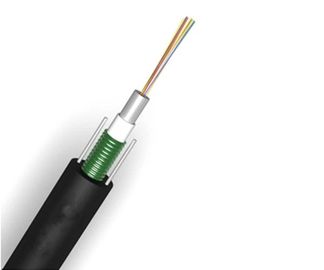 corning armored fiber optic cable  Black Outer Sheath GYXTW factory type power telecommuniction