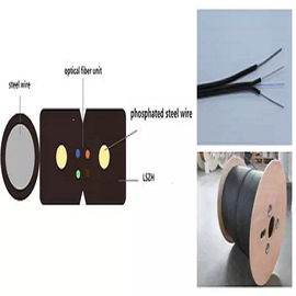 FTTH Indoor Drop Cable GJYXCH  2 Core Single Mode Figure 8 shape Optic Cable