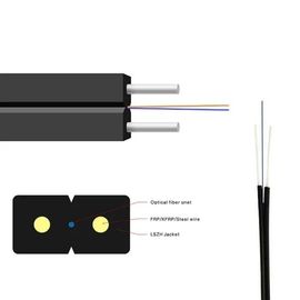FTTH GJYXFH butterfly-shaped optical fiber cable Simplex Bow Type G657A1 Drop Wire Fiber Optic 2 Core