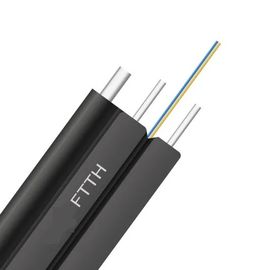 PVC or LSZH Jacket Messenger Wire Ftth Drop Cable Fiber Optic