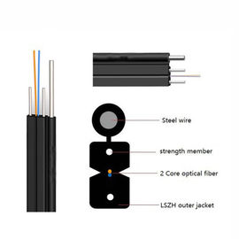 GJXH4C / GJXFH4C Indoor Self-supporting SM LSZH Sheath FTTH Drop Cable
