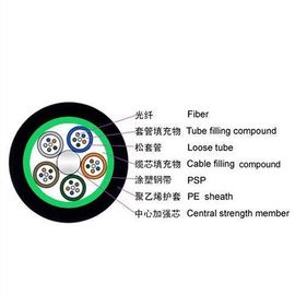 OEM Loose Tube Stranded GYTS Aerial And Duct 60 Core SM Outdoor Fiber Optic Cable