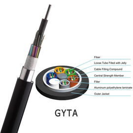 8 Core Loose Tube G652D Stranded GYTA Outdoor Aerial And Duct Fibre Optic Cable