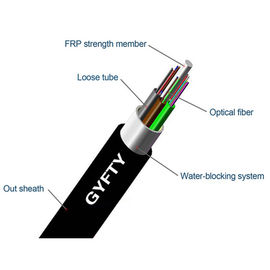 FRP 122-144 core GYFTY G652D Outdoor Fiber Optic Cable
