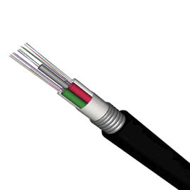China Loose Tube Stranded GYTA Aerial and Duct 144 Core Single Mode Outdoor Armored Fiber Optic Cable