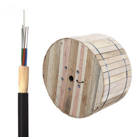 Black 96 Cores ADSS Breakout Fiber Optic Cable Double Outer Sheath For Power Telecommunication