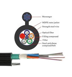 12 24 72 96 Core FIG8 Aerial GYTC8S Loose Tube Stranded Fiber Optical Cable