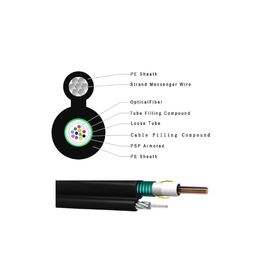 Loose Tube Stranded GYXTC8S 2 Core Outdoor Cable Aerial Telecommunication