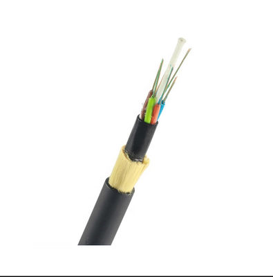 Black PE Sheath 100 Span 48 Cores G652D ADSS Dielectric Fiber Optic Cable