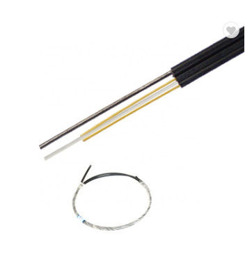 G657A1 Fiber FRP LSZH Sheath FTTH Drop Cable 1 Core Indoor Cabling System