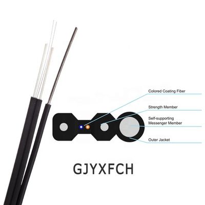 LSZH Sheath Bow Type FTTH Drop Cable Four Core Multimode