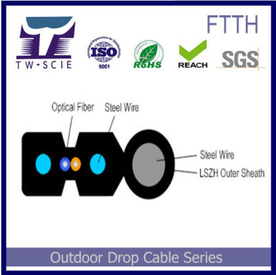 Easy Installation 4 Core Fiber Optic Cable With Big Capacity Data Transmission FTTH network