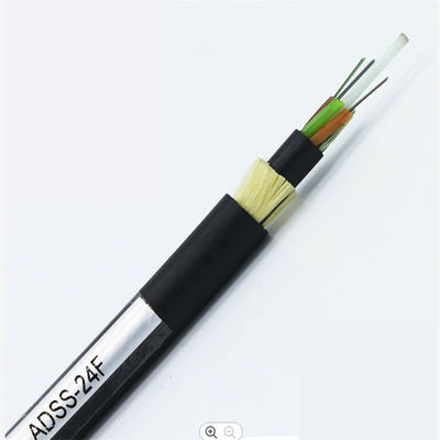 Kevlar Yarn 100M 200M 300M Span ADSS 24 48 96 144 Core Optic Fiber Cable